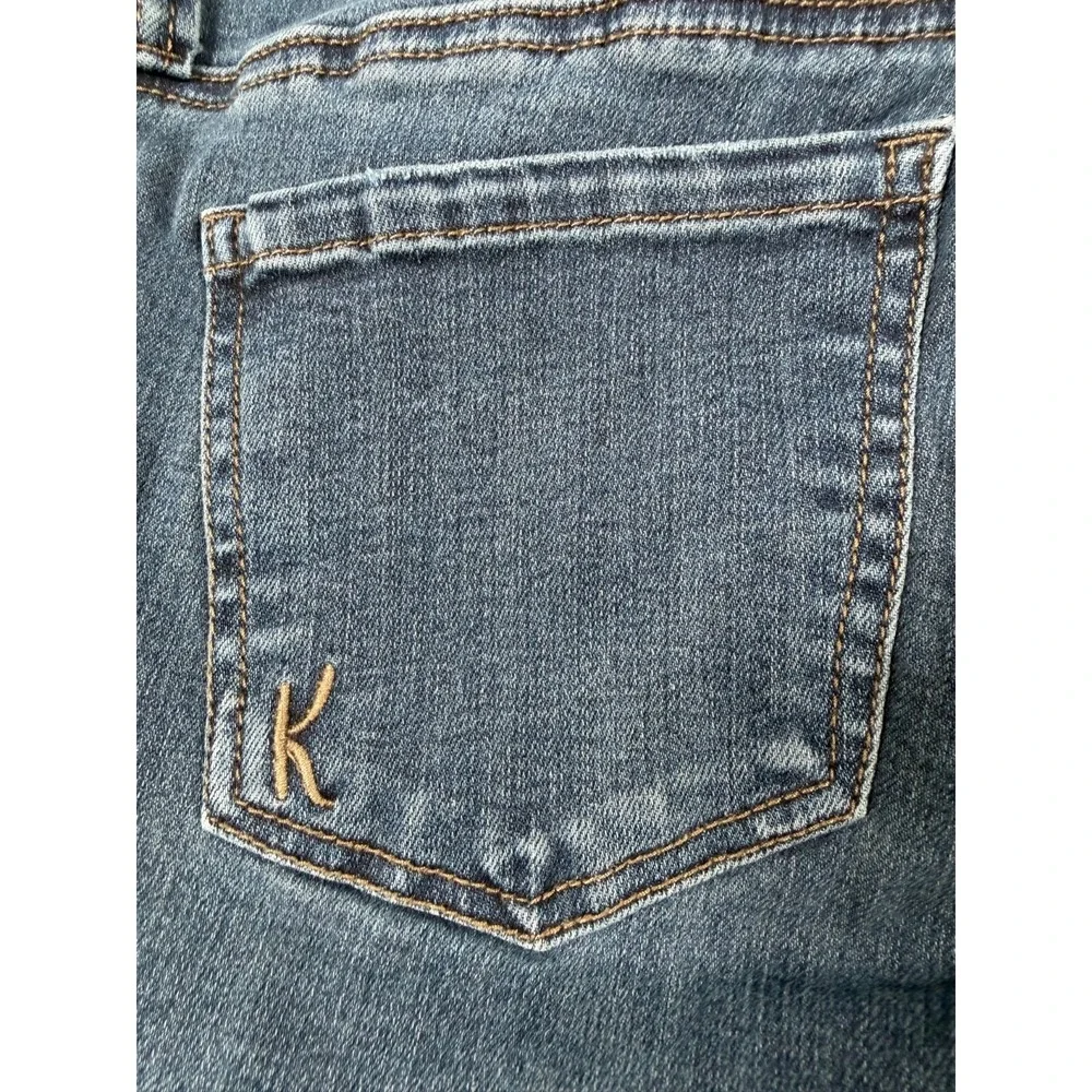 Kut From The Kloth Jeans Donna Skinny Ankle Step Fray Hem Denim Size 4 Boho Arts - Picture 5 of 15